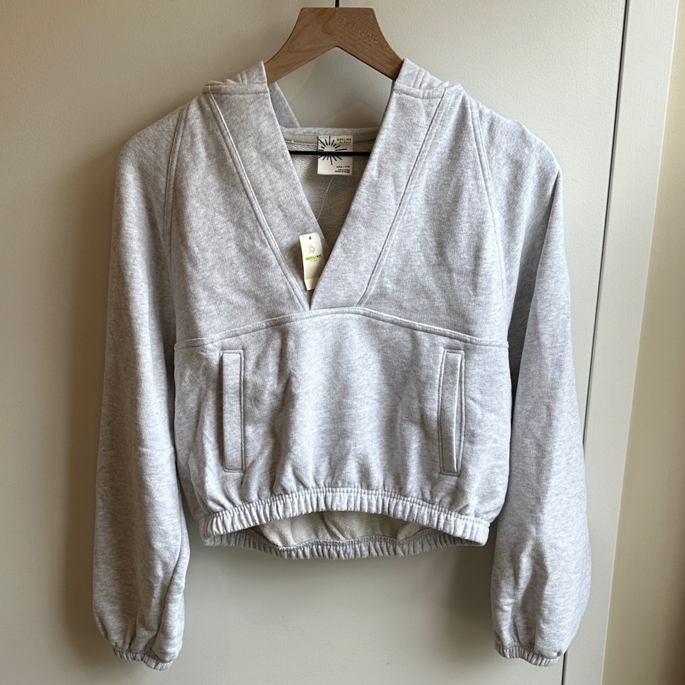 Aerie Light Gray Women's Hoodie